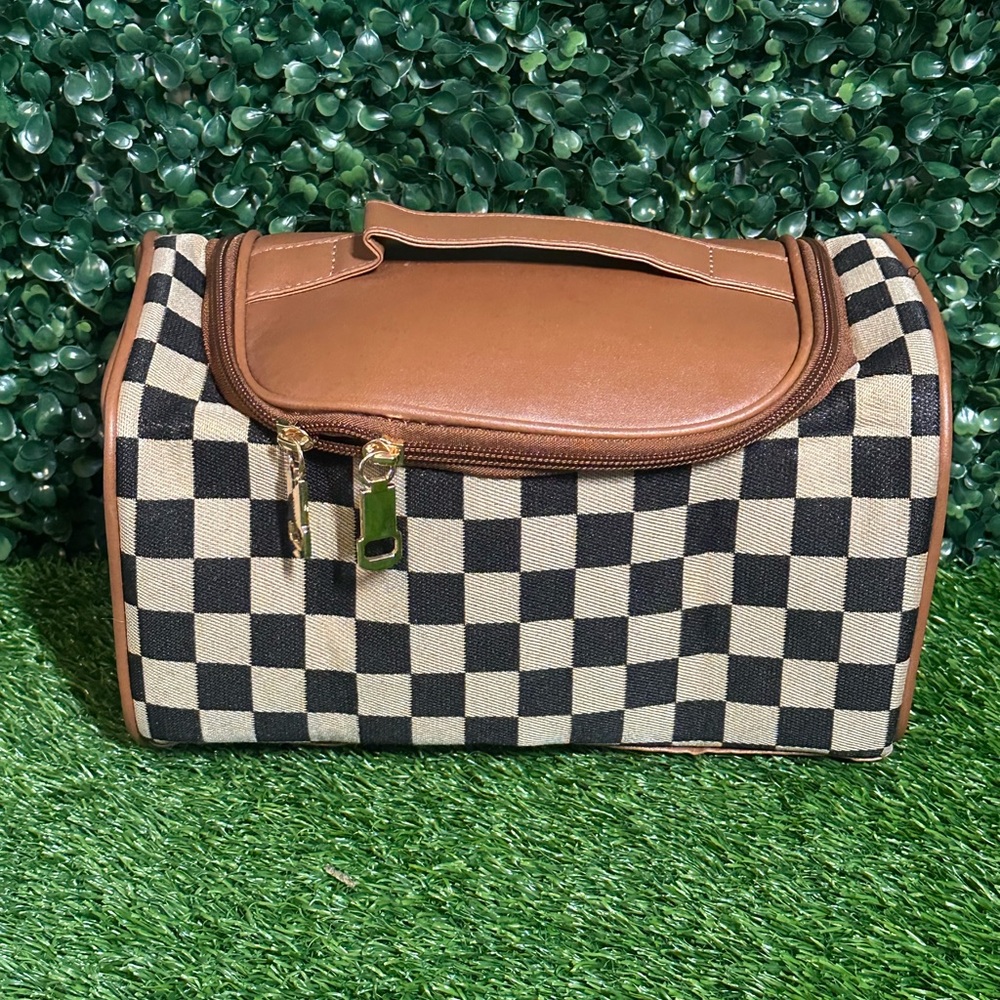 Makeup Bag -Checkered